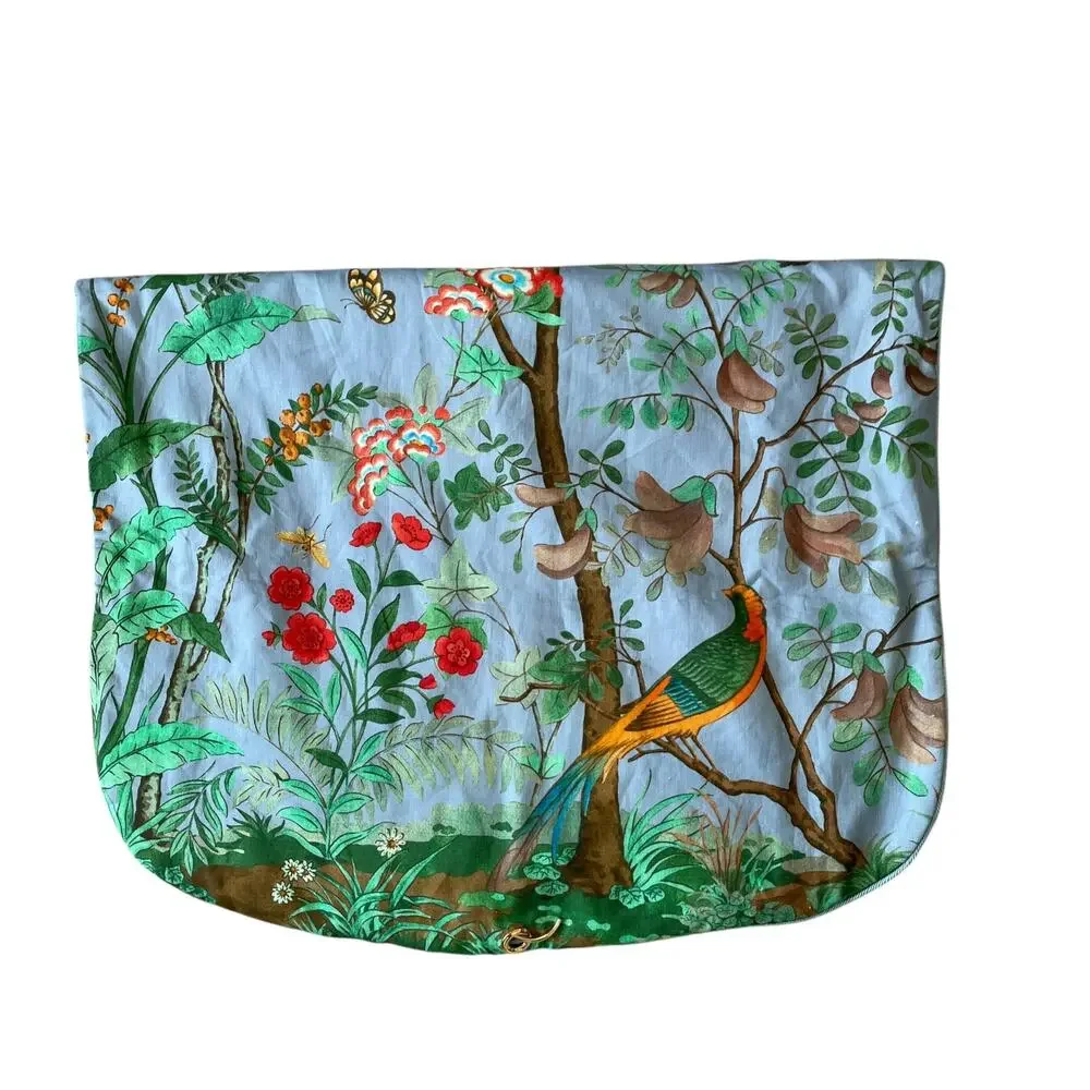 Authentic Gucci Tian Print Travel Garment Bag Blue Luxury Travel Accessory NEW